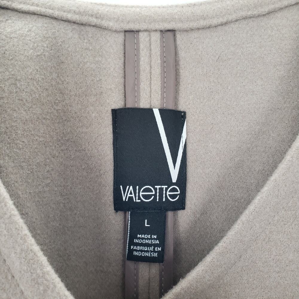 Valette Dress Womens Large Beige Zip Up Asymmetrical Hem Structured Pockets - Picture 5 of 8